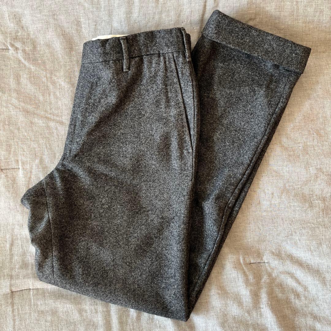 Rota ロータ ウール フランネル スラックス ダークグレー 44