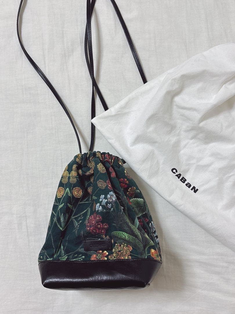 極美品✨完売品CABaNパレルモプリント ドローストリングバッグ