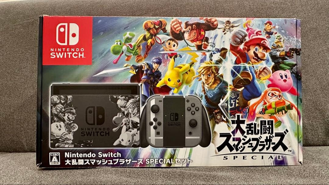 【美品】Nintendo Switch スマブラエディション+microSD