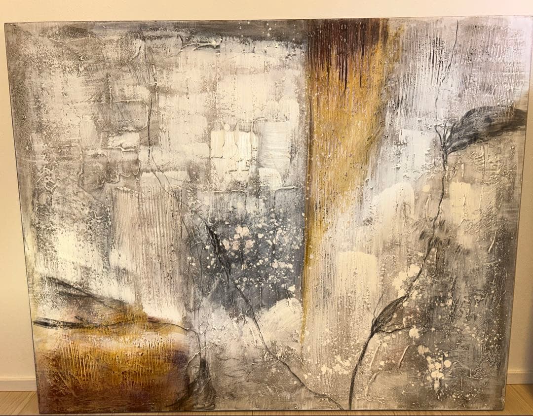 【値引き不可】BoConcept 抽象油彩画　デンマーク人画家　縦80×横100