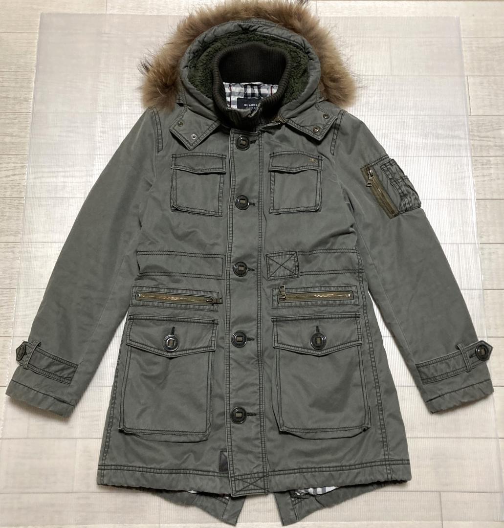 BURBERRY　BLACK LABEL　ミリタリージャケット　Mサイズ　カーキ