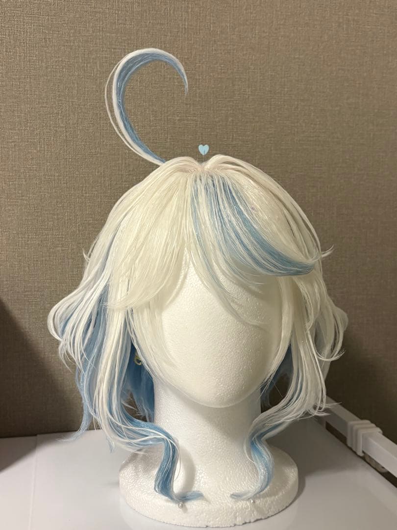 原神GENSHIN・フリーナ・コスプレ・ウィッグ　黒　セット済み