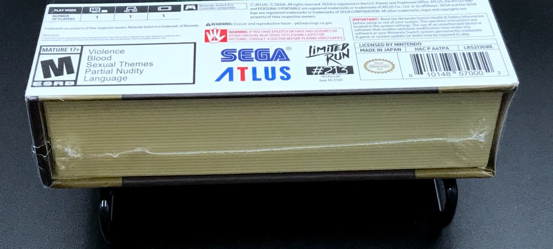 LIMITED RUN ペルソナ 3 ポータブル グリモワール エディション