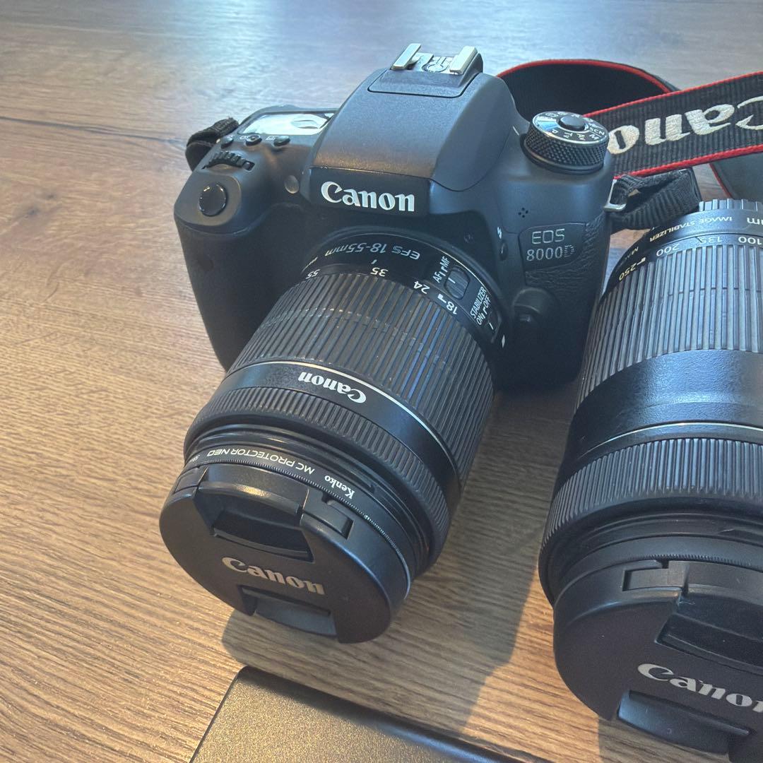 ココ【お値下げ】Canon EOS 8000D 本体レンズ3本セット