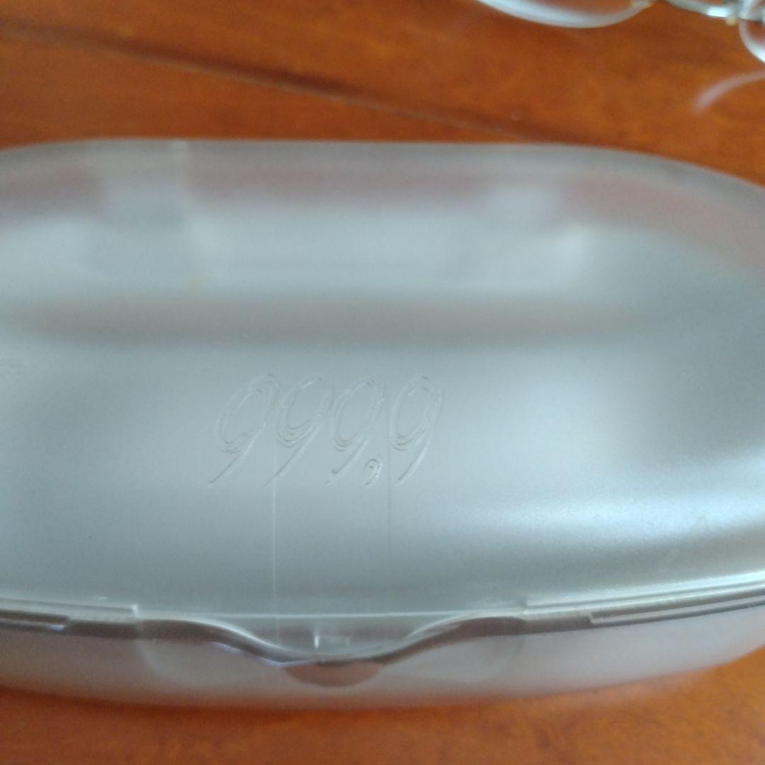 999.9（フォーナインズ）丸型メガネ(度あり) ケース付き