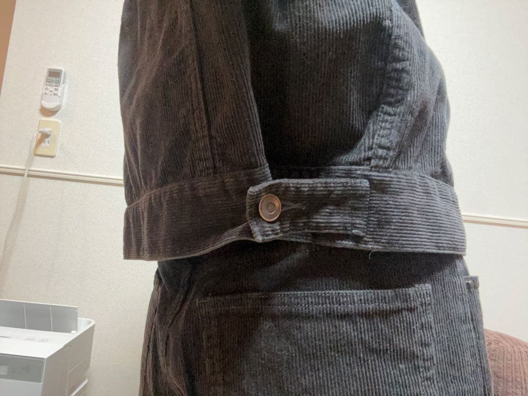 ambiance ダークグレー コーデュロイセットアップbmingbybeams