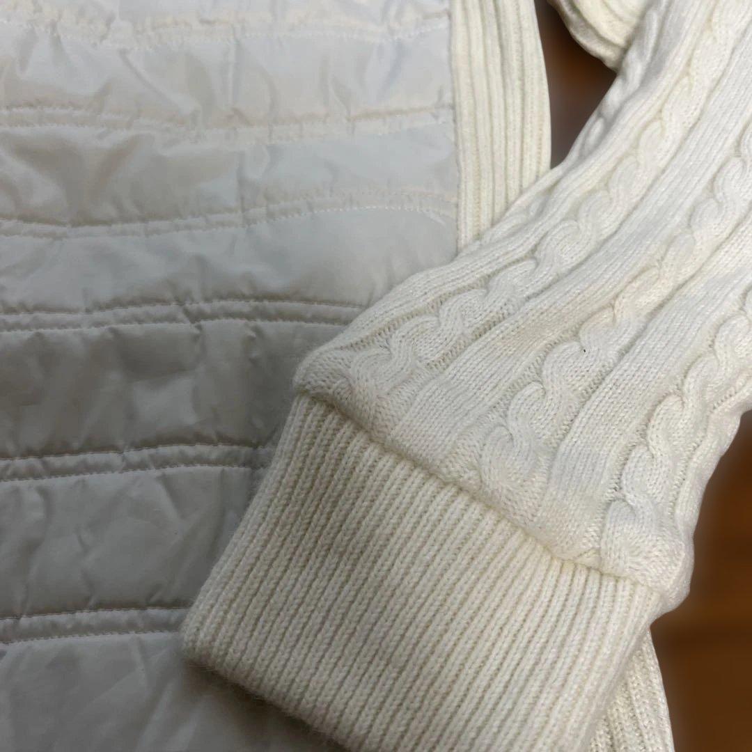 Black&White アイボリー フリース ジャケット レディース