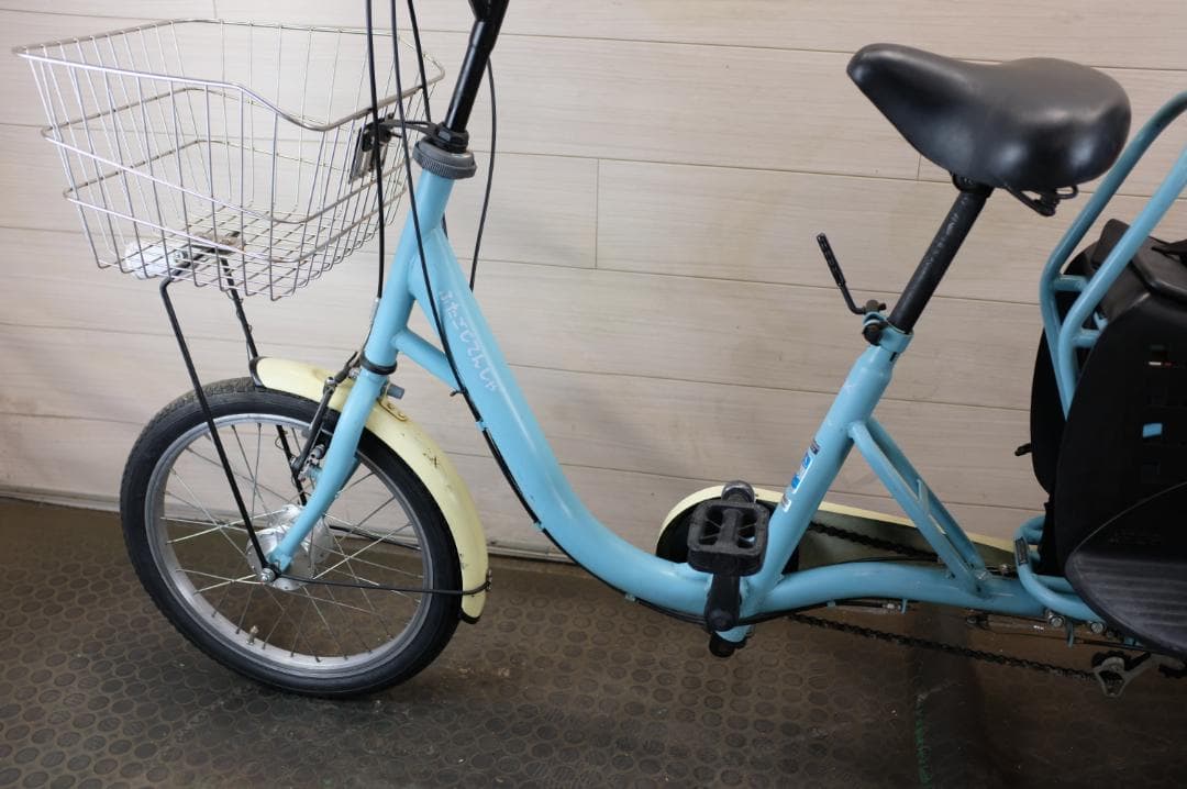 C78 )良品★OGK製　ふたこじてんしゃ　16インチ　3段　オートライト