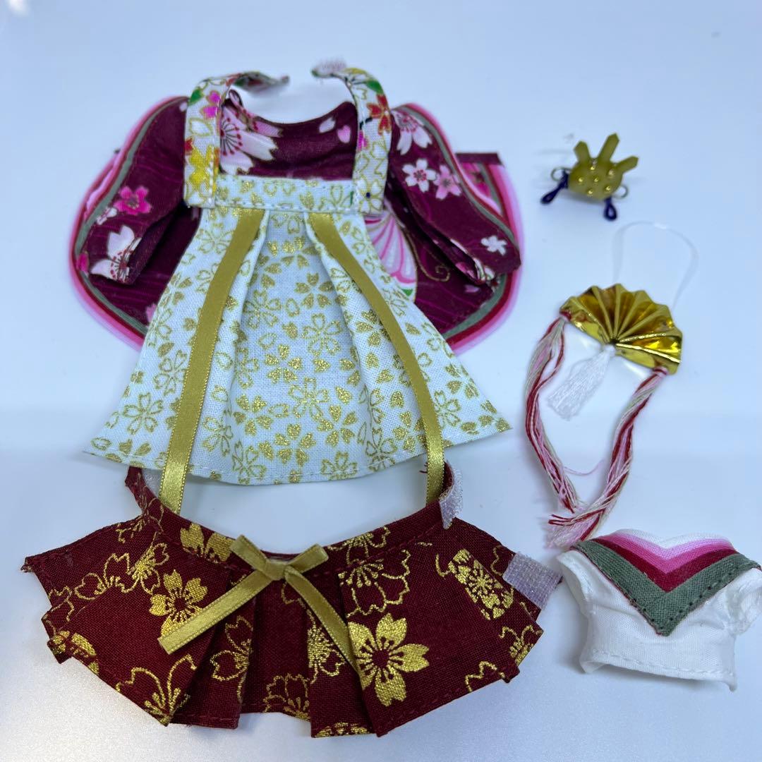 ゆう　シルバニア衣装　ひな人形　男雛女雛三人官女