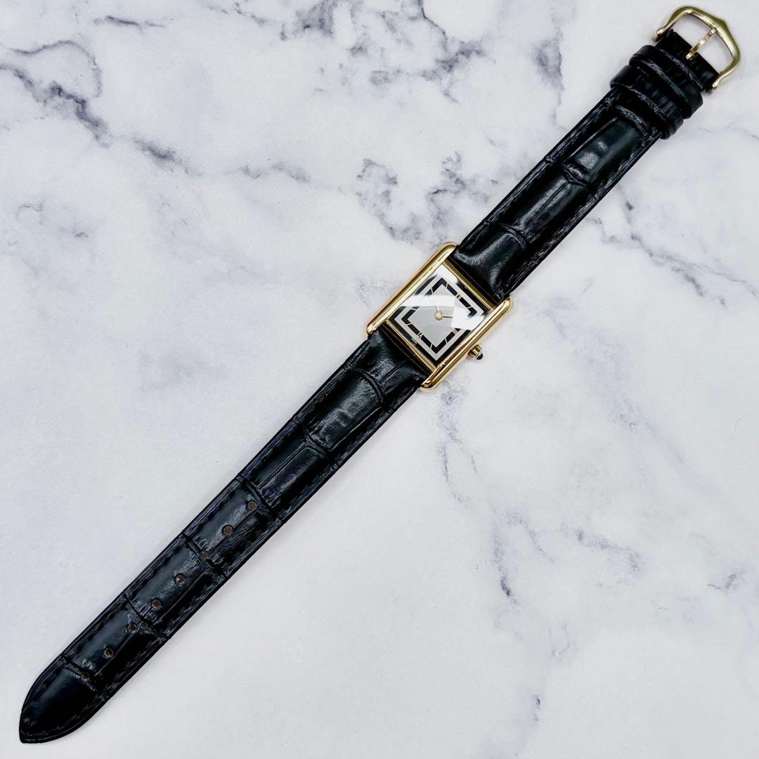 【極美／良稼働】カルティエ マストタンク SM ヴェルメイユ 極上個体 純正尾錠