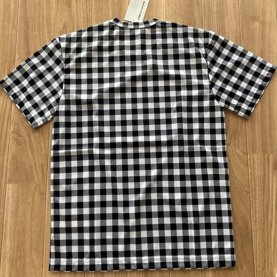 25FW COMME des GARÇONS ギンガムチェック柄Tシャツ S新品