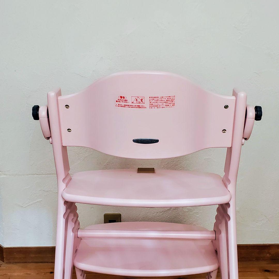 【希少色】ヤマトヤ　ハイチェア　アッフルチェア　テーブル　ガード クッション付き