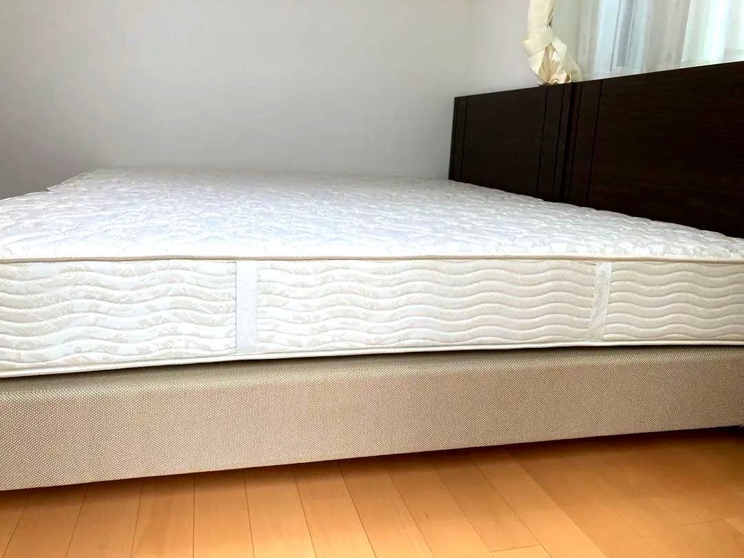 【2台同時購入①】SIMMONSシモンズ セミダブルマットレス&ベッドフレーム