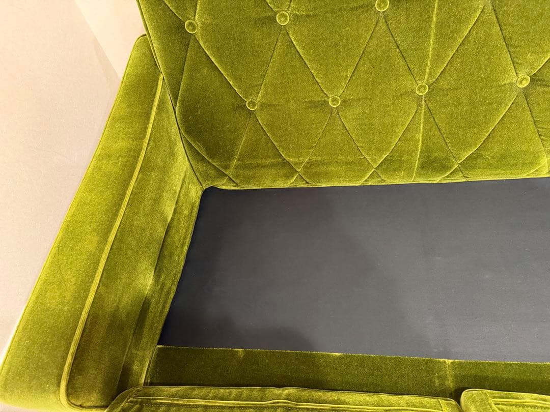 カリモク 60 ロビーチェア3シータ モケットグリーン