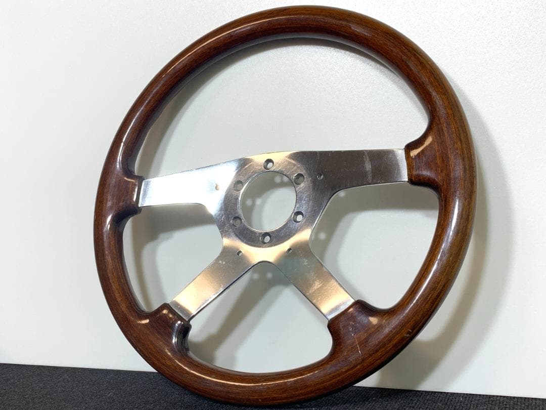 モモ ウッド ステアリング 4スポーク 36パイ 90年製 希少モデル 当時物