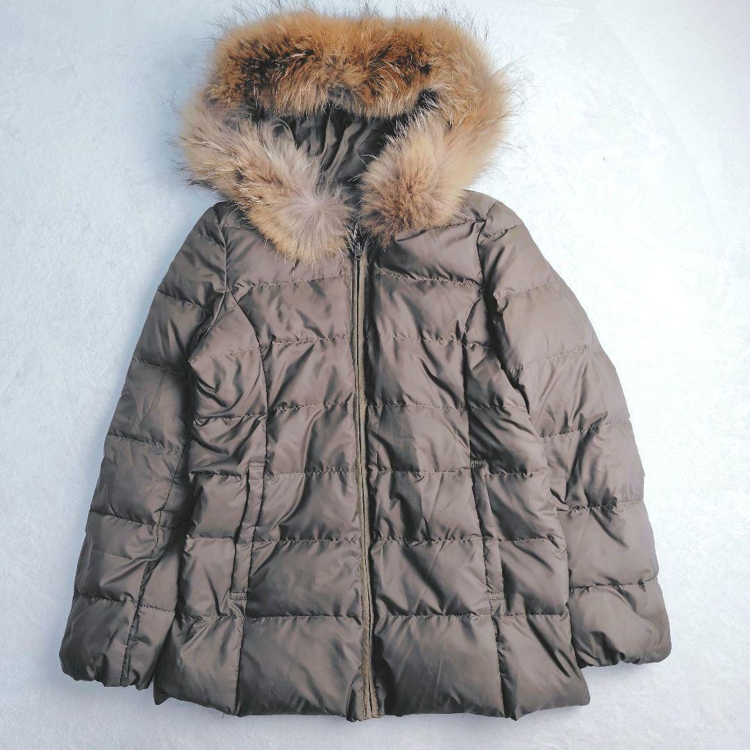 極美品✨洗える✼23区 マルチwayタフタダウンライナーコート 38 ブラウン系