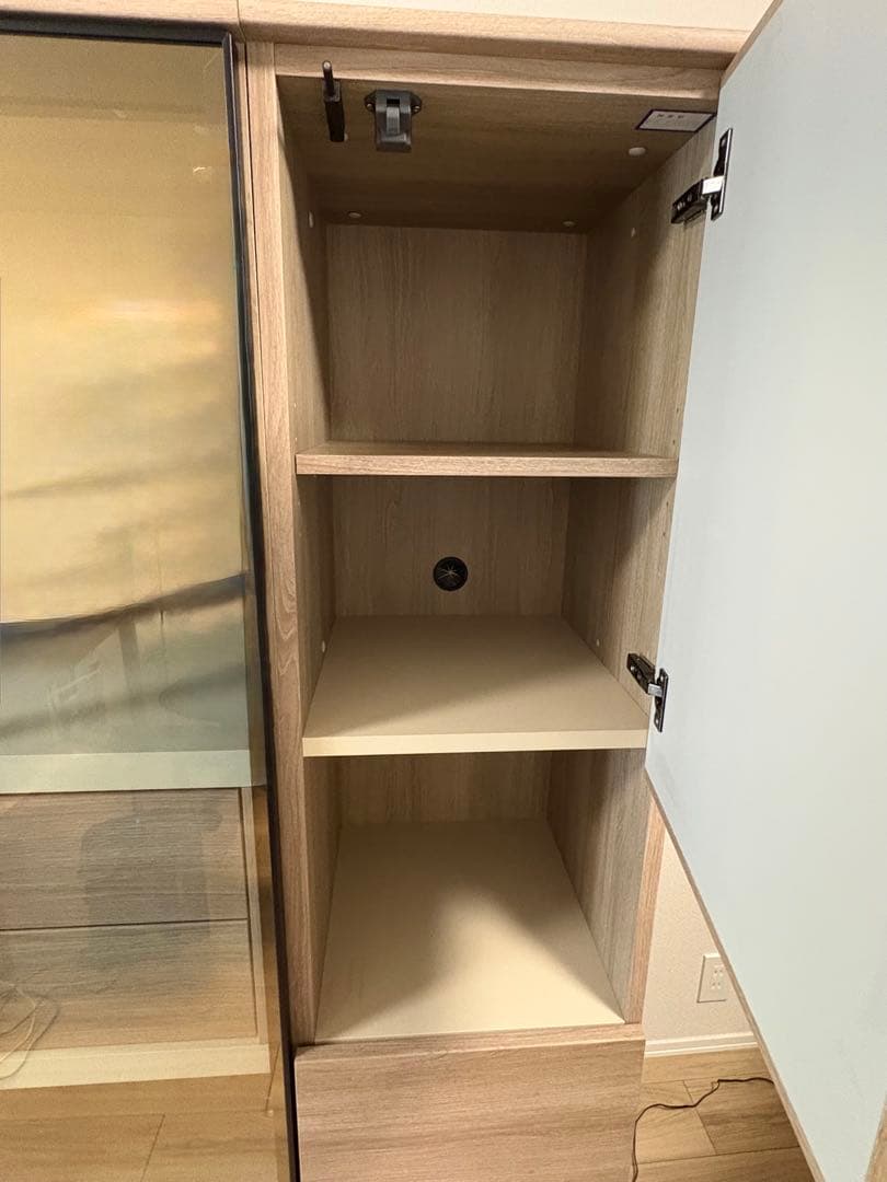 美品！　綾野製作所/AYANO　アリシア　キャビネット LEDライト付