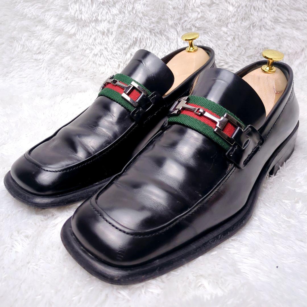 GUCCI シェリーライン ホースビット ローファー　ドレスシューズ