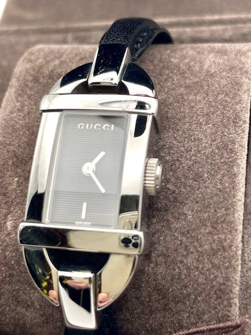 【稼働確認・電池交換済み】GUCCI レディース腕時計 ホースビット6800L