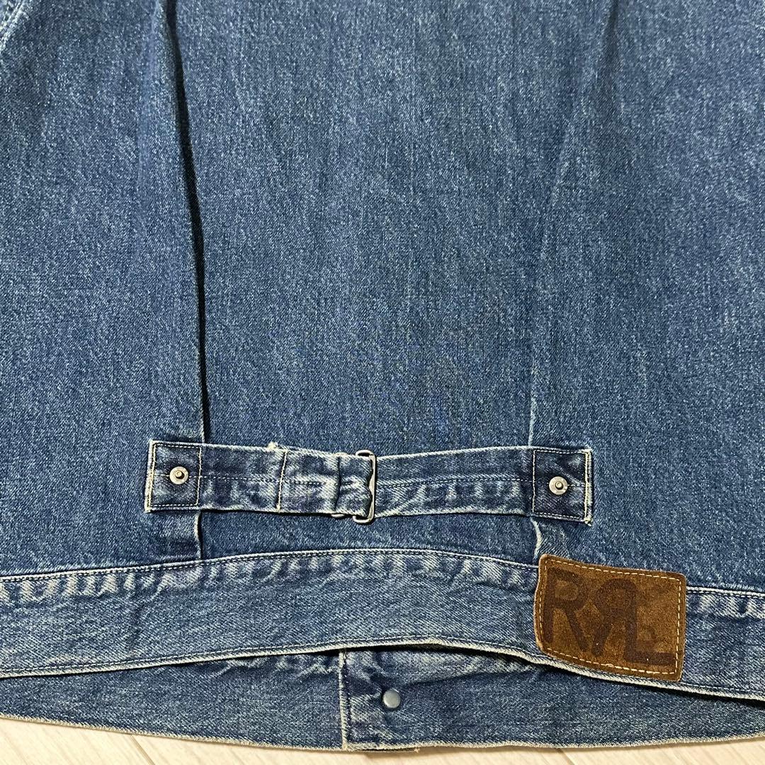 ユ*ケ様 90s 希少 RRL 三つ星 デニムジャケット L ラルフローレン