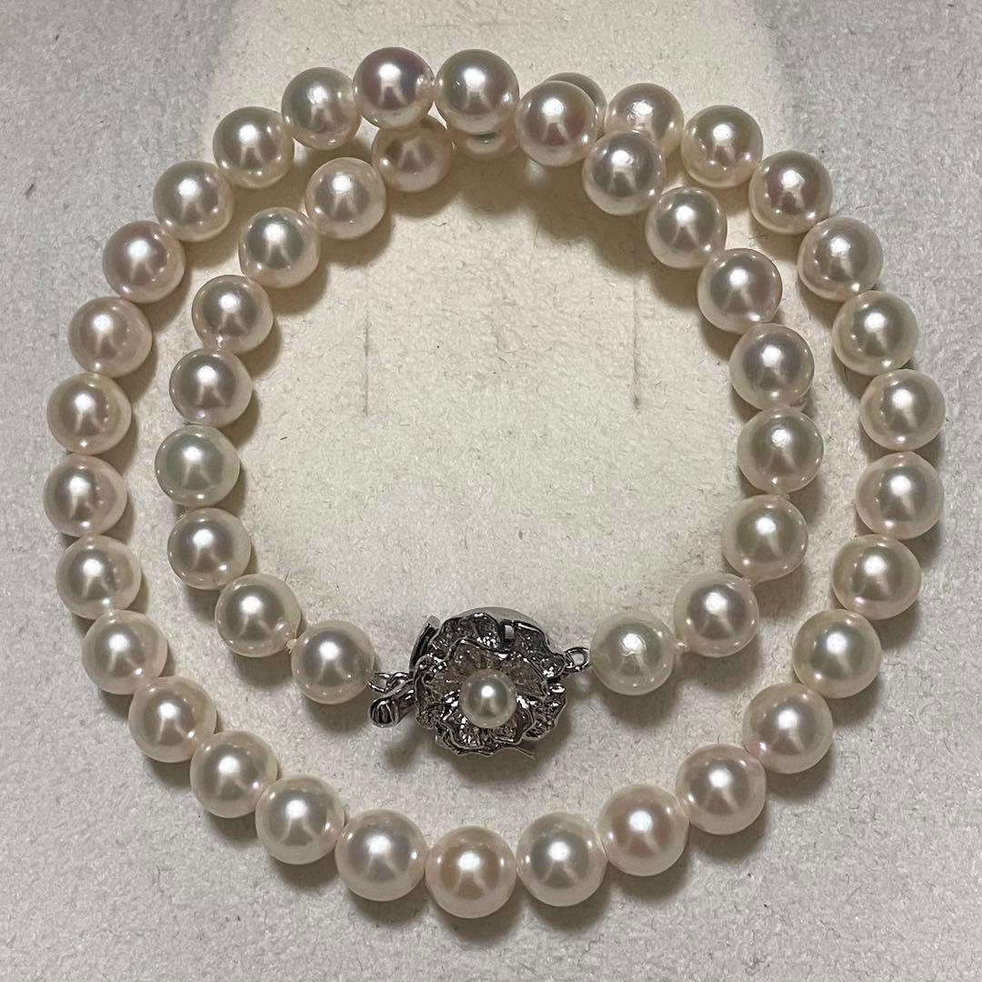 【超大珠✨】 あこや真珠 ネックレス 8.0-8.5 パール 本真珠 高級仕立て