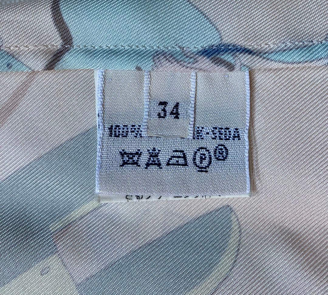 HERMES ロゴシャツブラウス　マルジェラ期 『お馬の話をして』クリーニング済