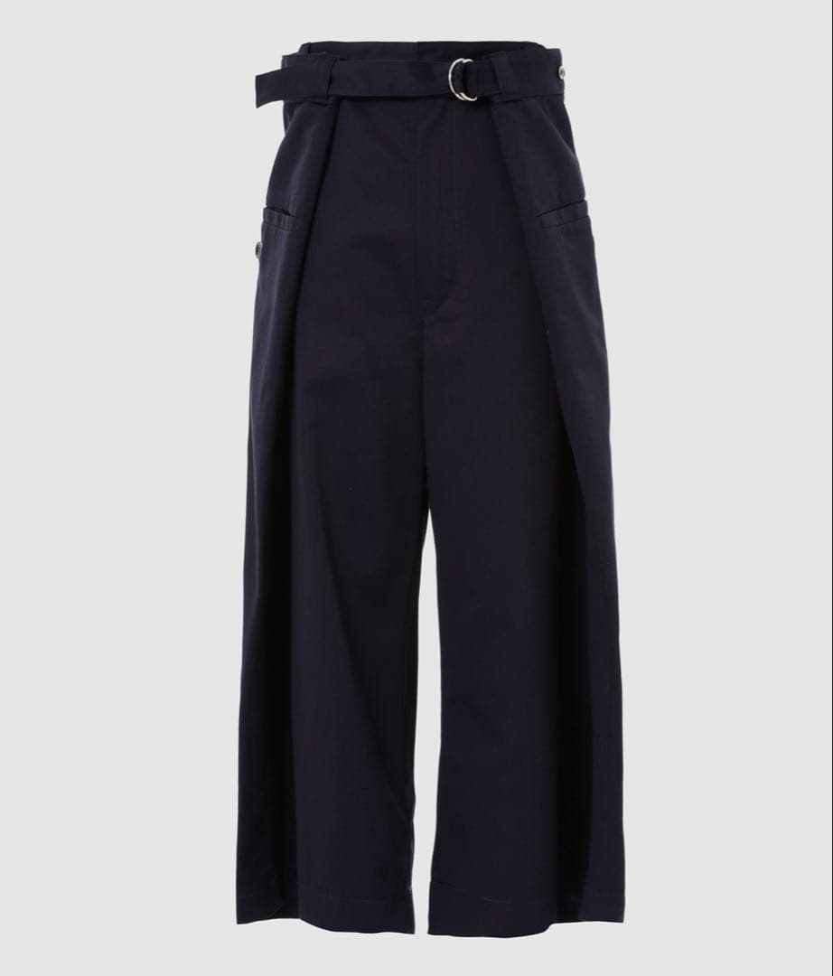 ANREALARGE WRAP CHINO PANTS ネイビー