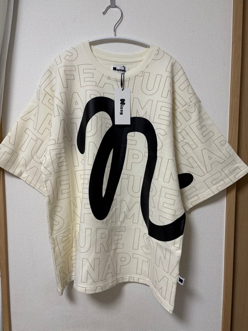 【新品】naptime. Mサイズ 総柄 Tシャツ2025SS