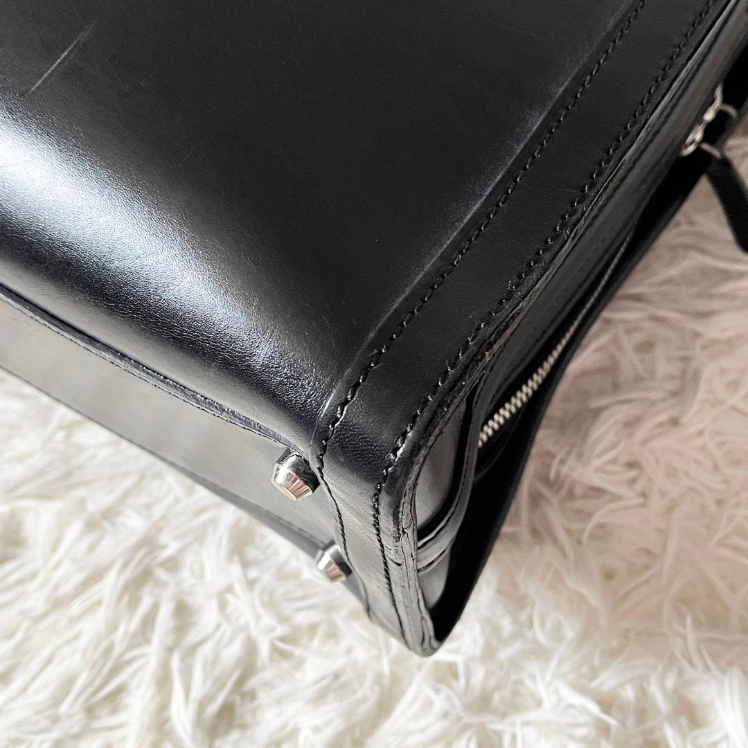 万双 マンソウ　ショルダーバッグ　ブライドル　2way ブリーフケース 黒