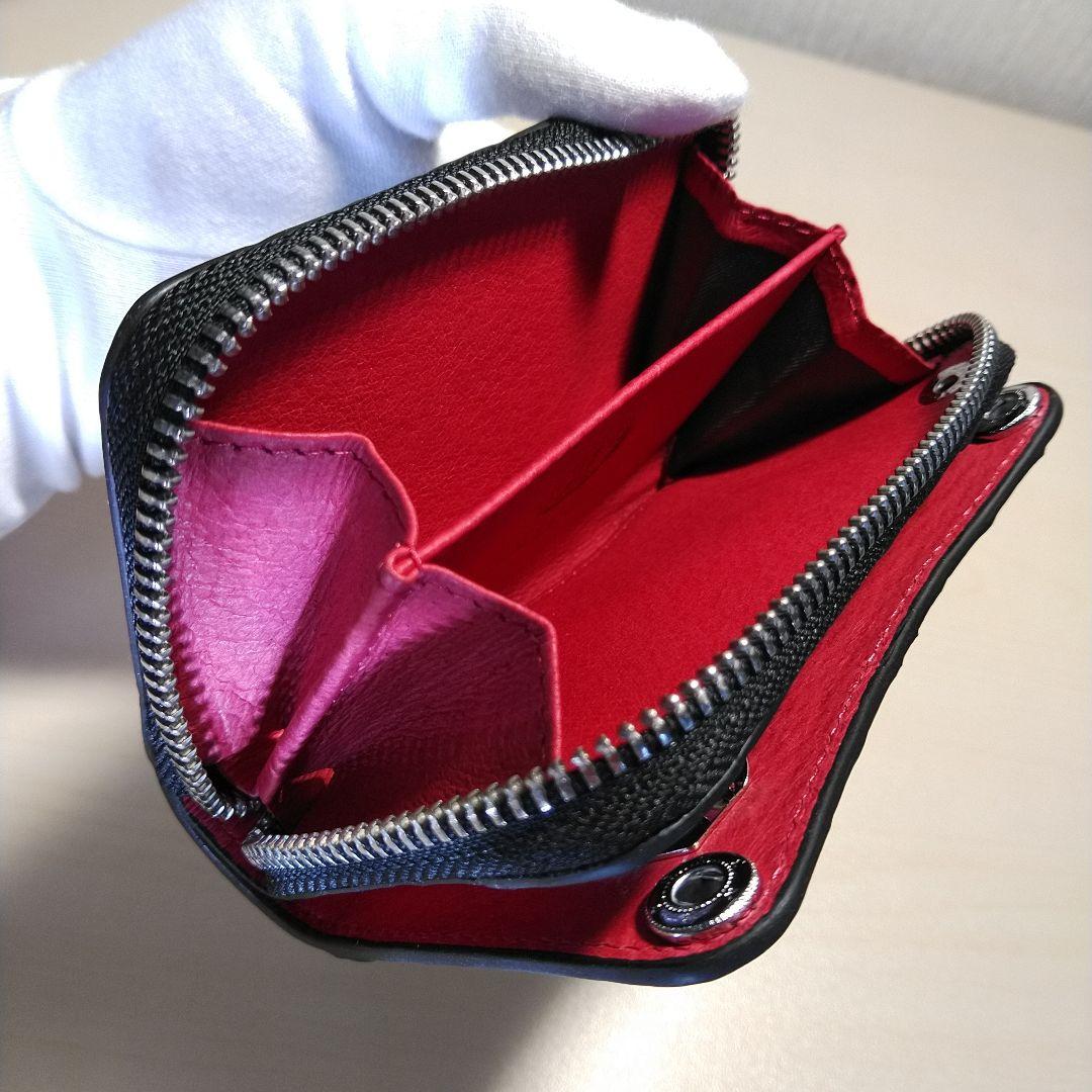 カイマンワニ 脇肚・肚四枚革 RFカード小銭キーケース 薄墨 033610H