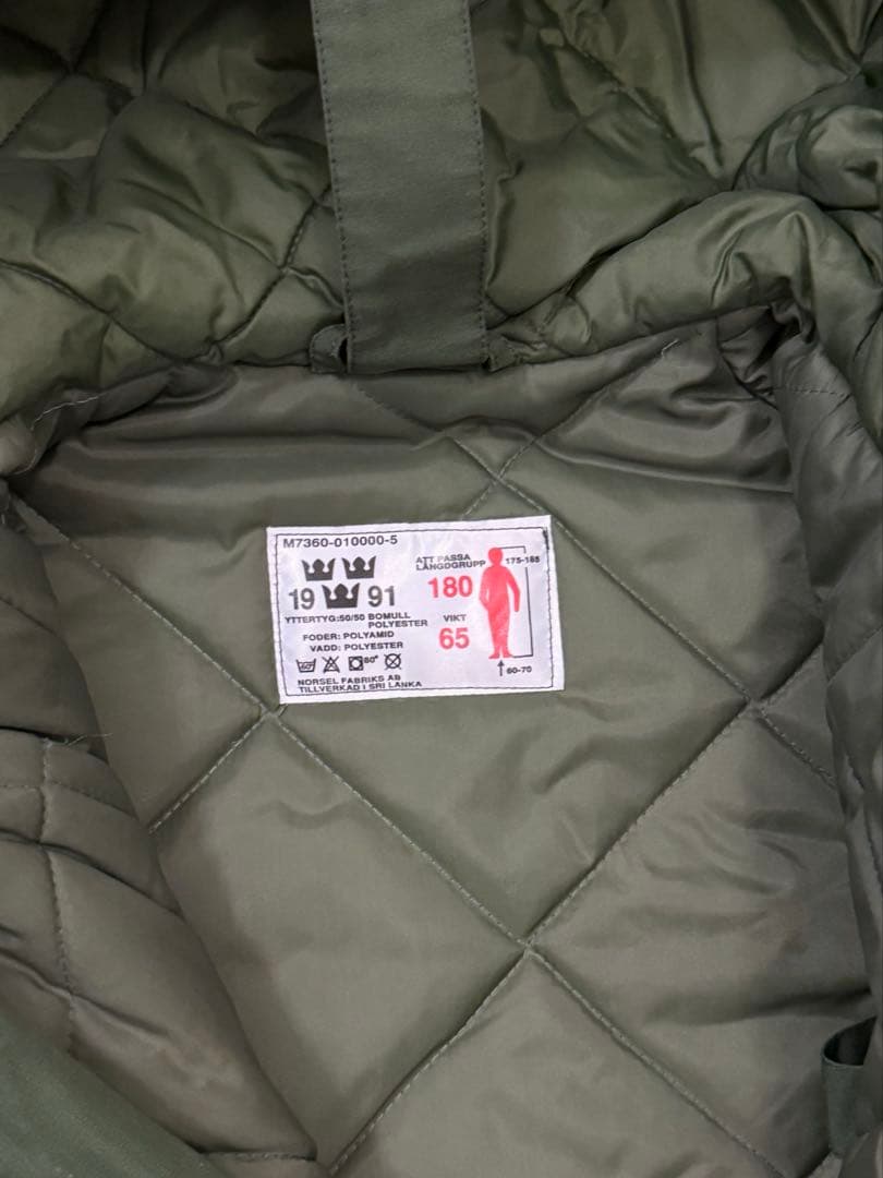 スウェーデン軍 M90 後期型 コールドウェザーパーカー　ヴィンテージ