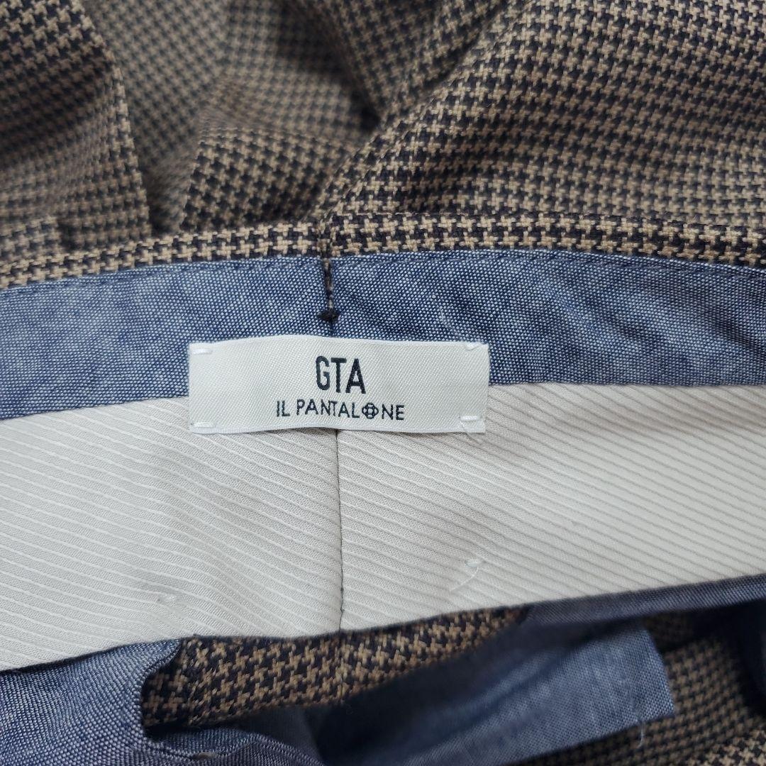 GTA × BEAMS F / 別注 SERGIO ハウンドトゥース スラックス