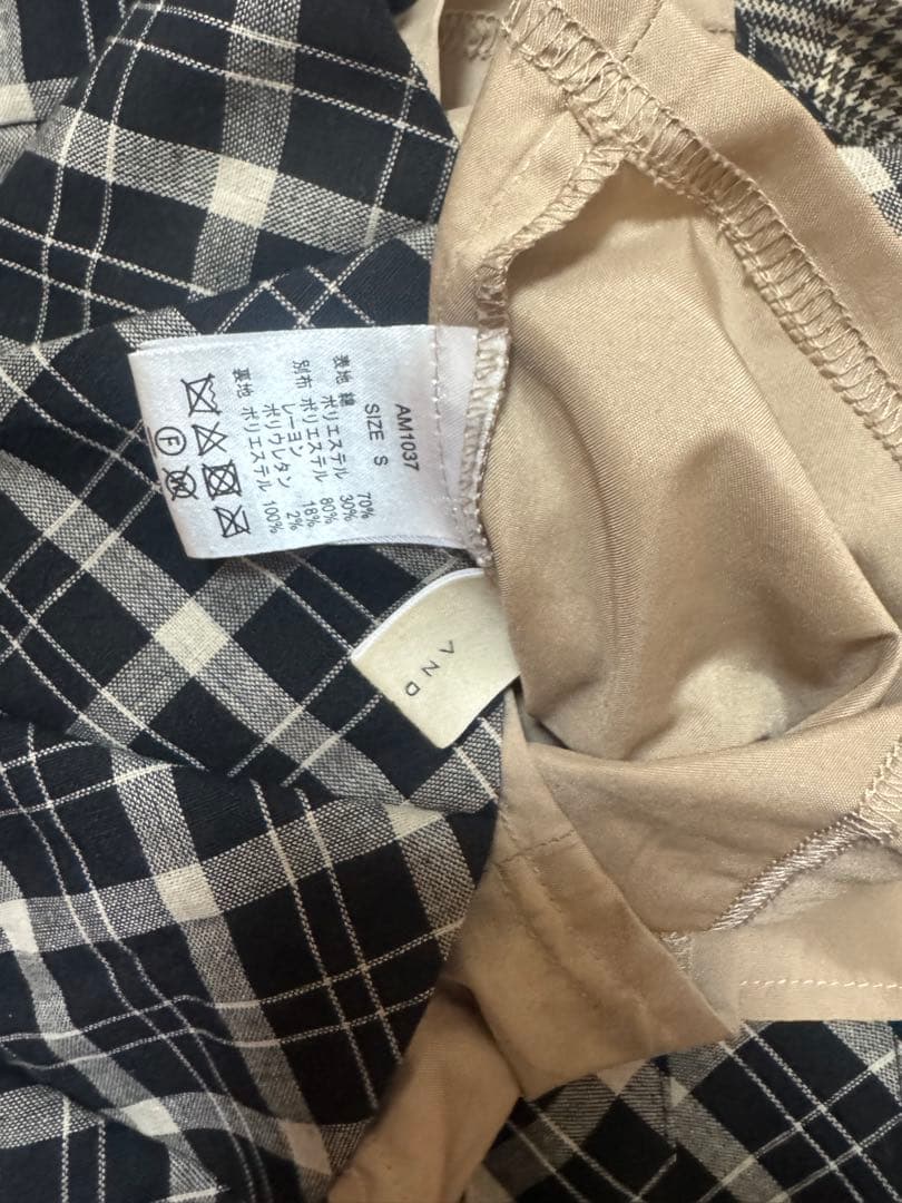 coco check pleats skirt Sサイズ