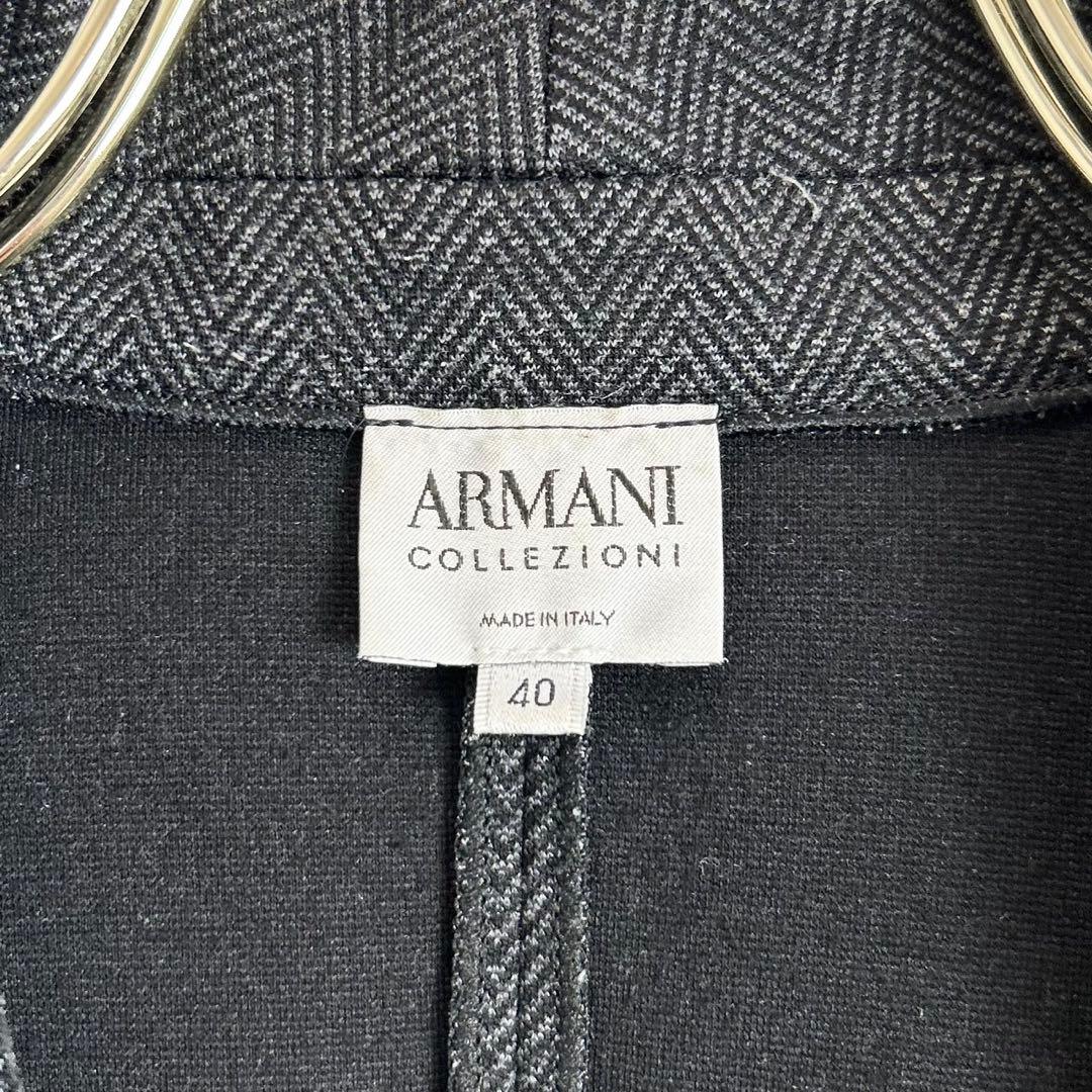 美品　アルマーニコレツィオーニ　ヘリンボーン　デザインリボン　セット　40