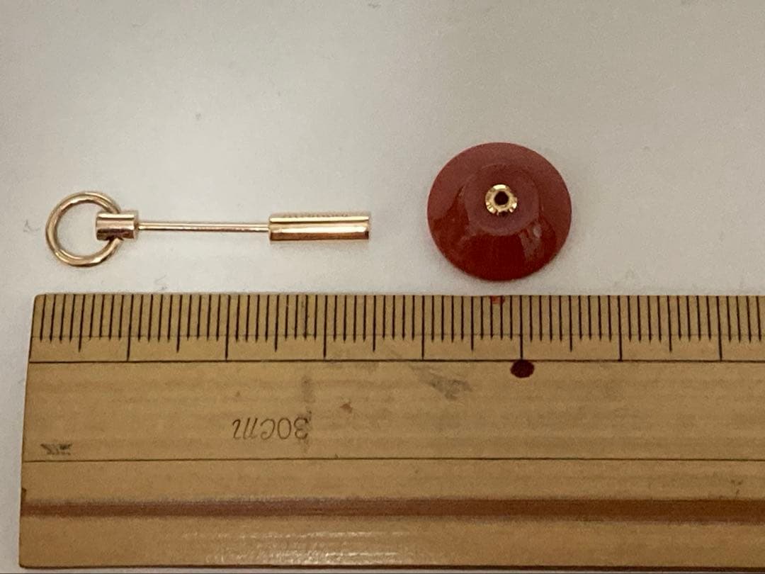 美品　hirotaka ヒロタカ　スピアドアノッカー ピアス S /カーネリアン