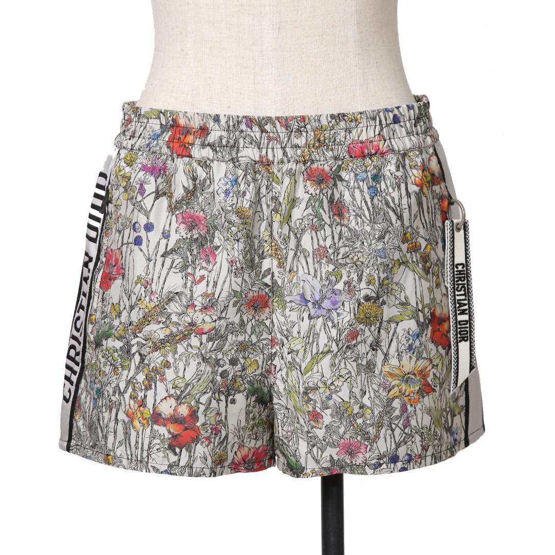 クリスチャンディオール Mille Fleurs サイドロゴ ショートパンツ