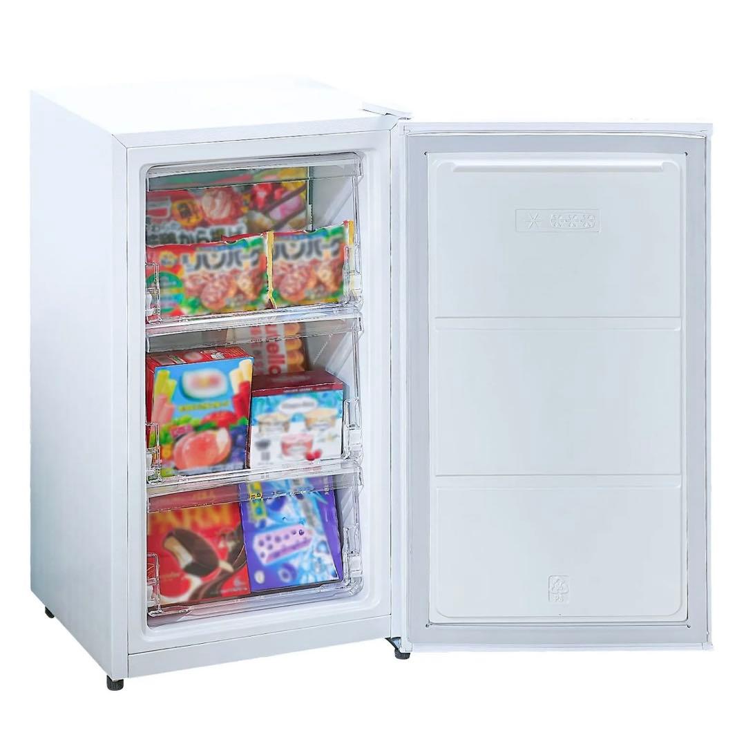 【新品】冷凍庫 60L スリム 小型 大容量 セカンド冷凍庫 直冷式 2台目