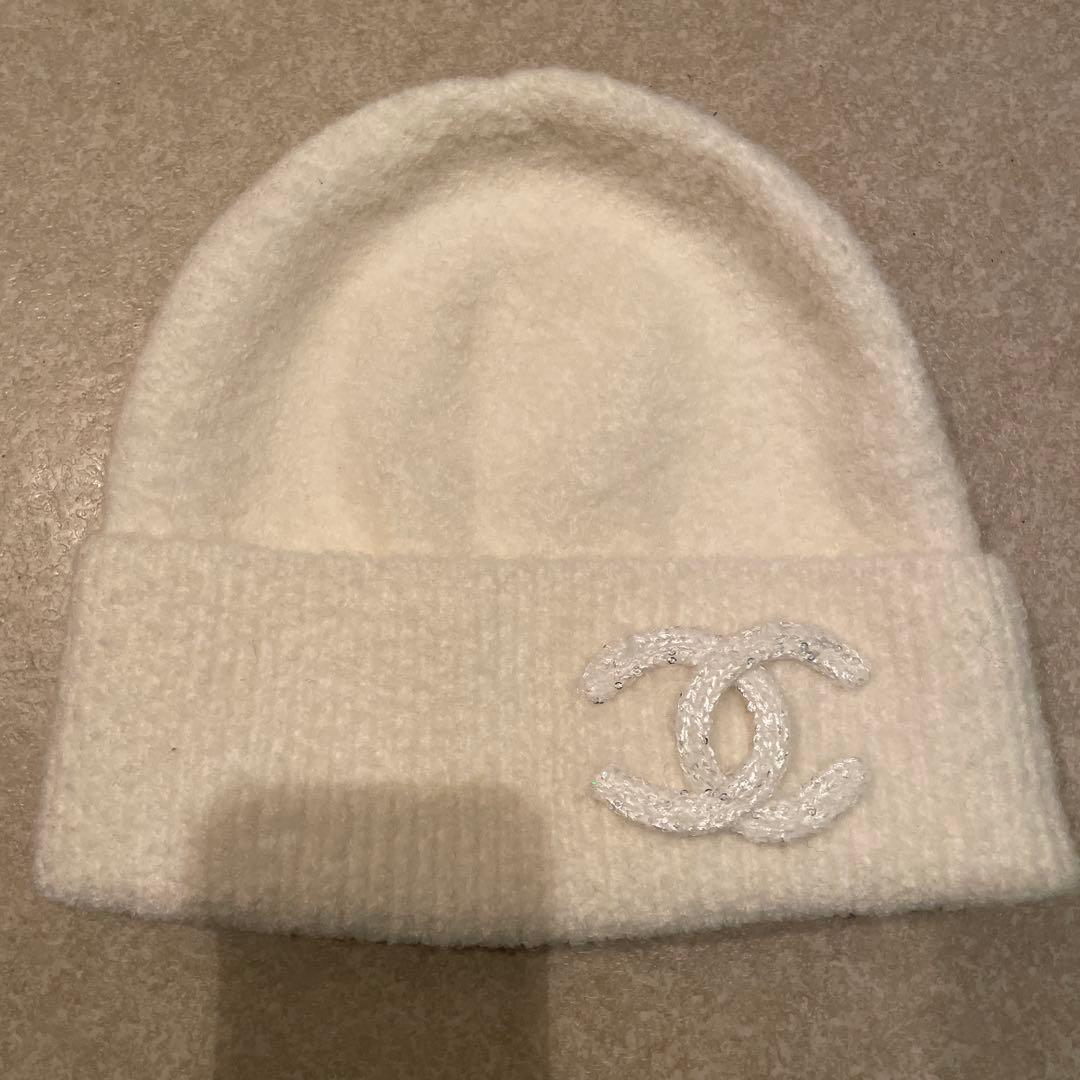 CHANEL ホワイト ビーニー