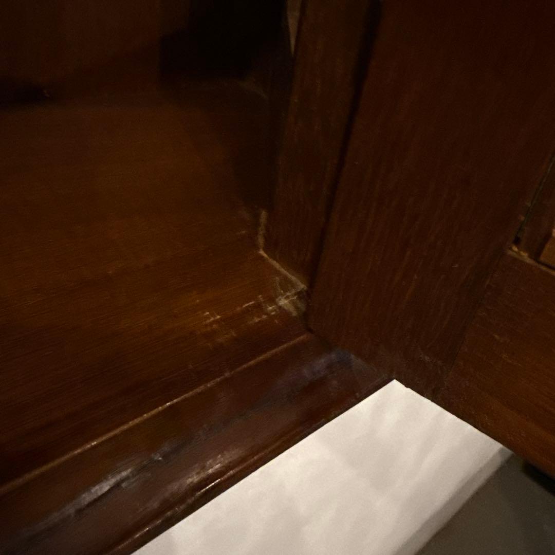 ビンテージ　 ウォールガラスキャビネット