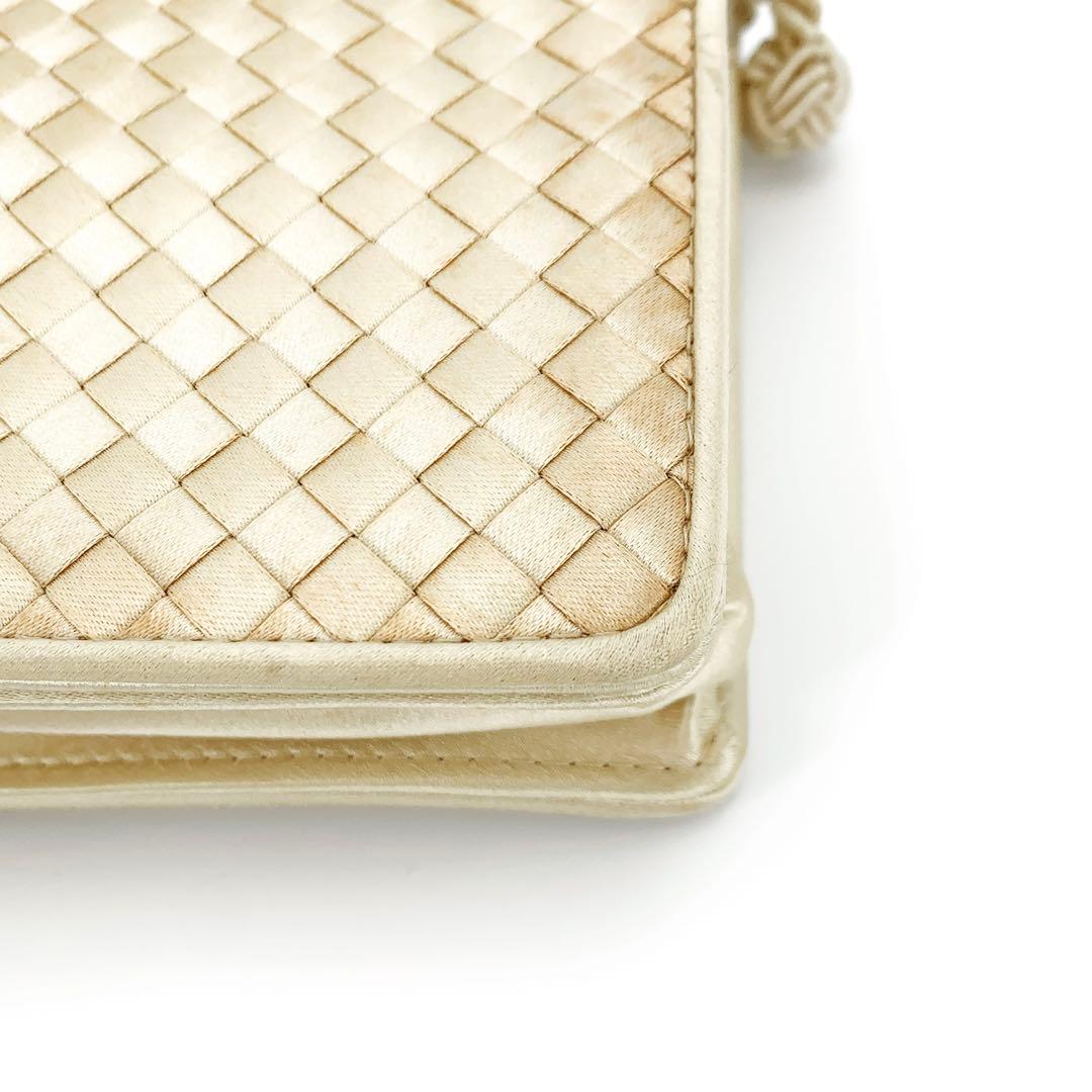 【美品】ボッテガヴェネタ ショルダーバッグ タッセル サテン