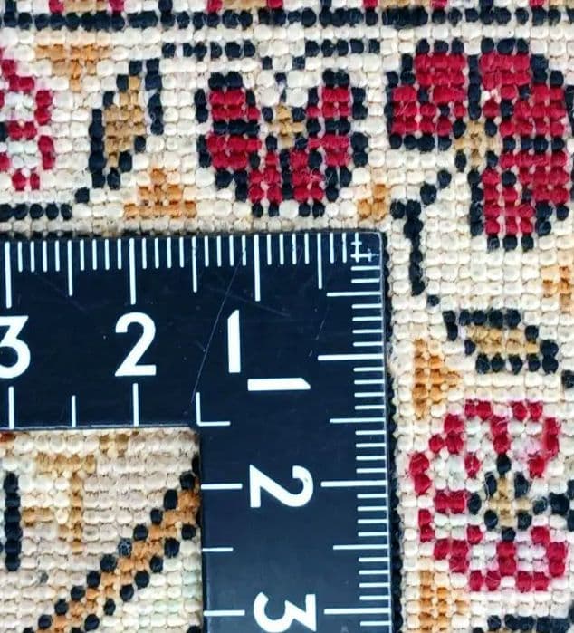 Y2822-2 ペルシャ絨毯 クム産 シルク100% 手織り