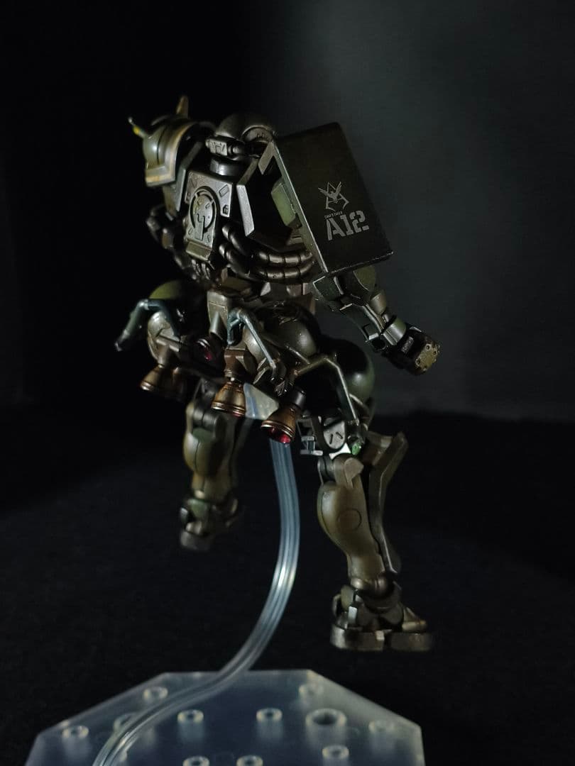 HG ザク(GQ) 全塗装完成品 ウェザリング仕上げ