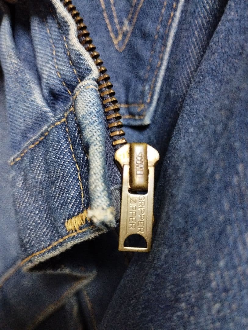 最終値下げWrangler 縦ベル 24MJZ USA製デニムジャケット 60s
