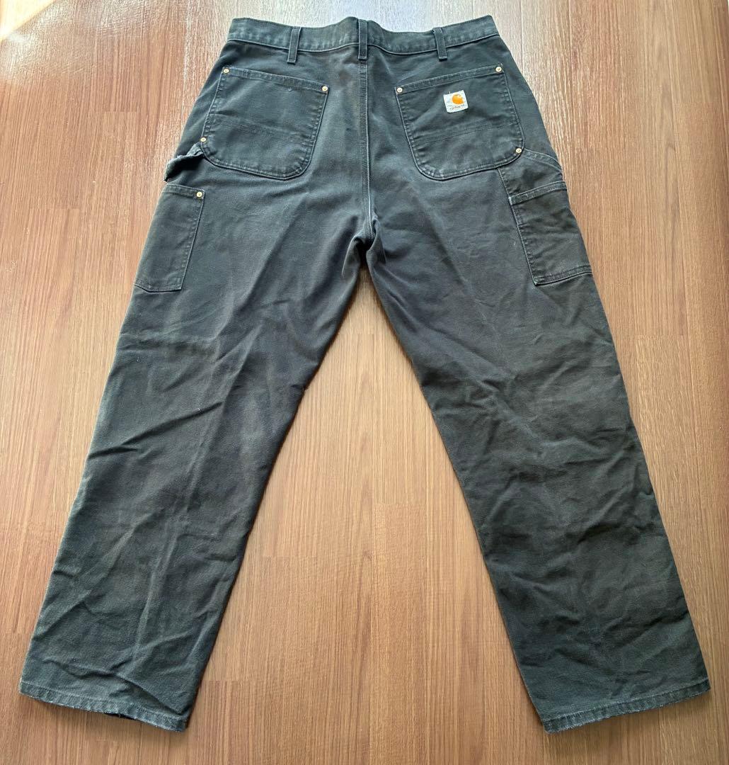 90s carhartt カーハート ダブルニーペインターパンツ ブラックW36