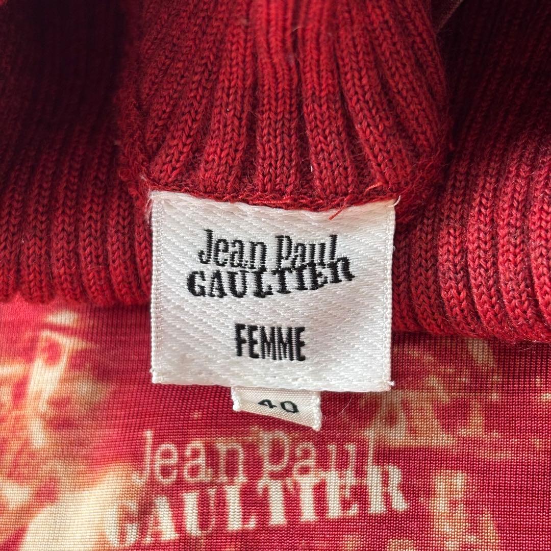 【archive】ジャンポールゴルチエ パワーネット 転写 タートルネック 40