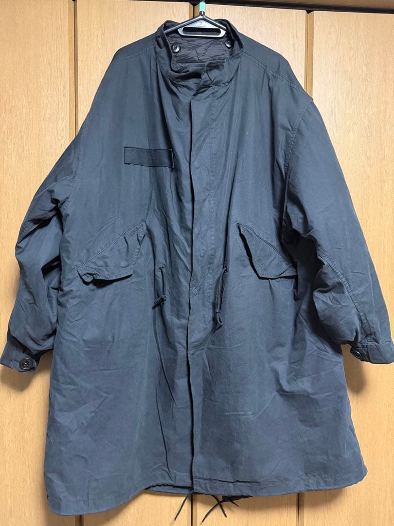 ビッグシルエット M-65 ライナー付　モッズコート　ブラック