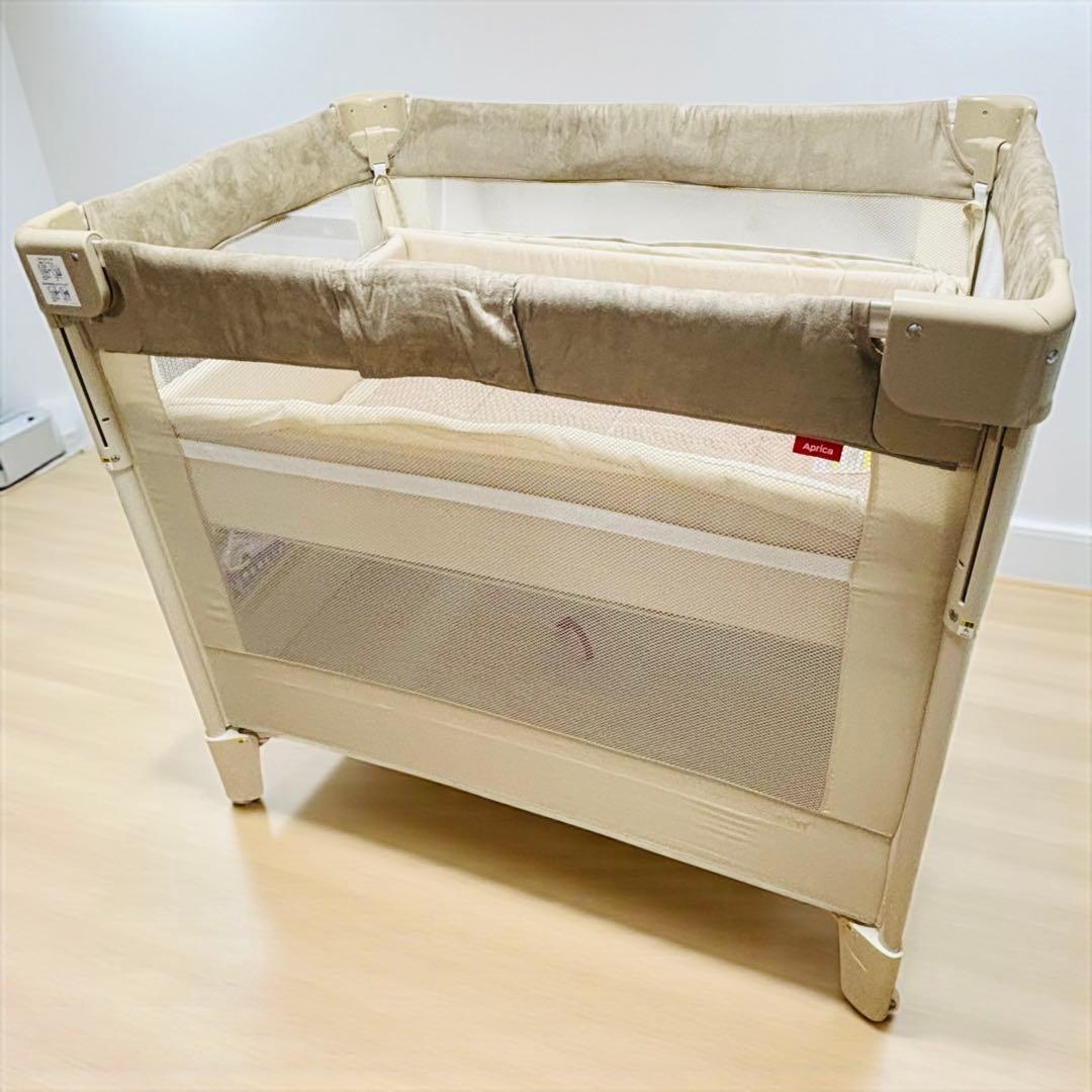 Aprica ココネルエアープラス ベビーベッド 折りたたみ 美品 66044