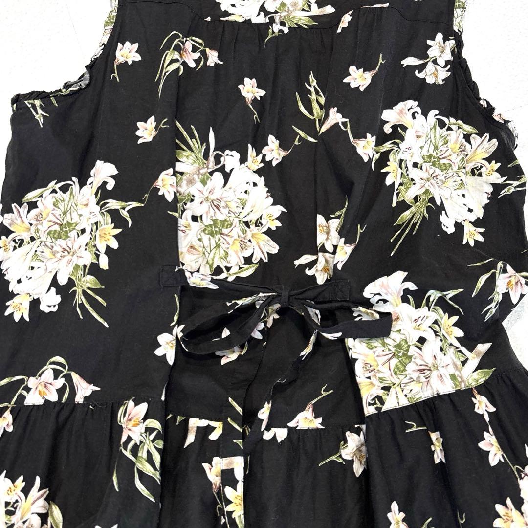 【極美品/21年モデル】ピンクハウス　ロングワンピース　リリー　フリル　リボン