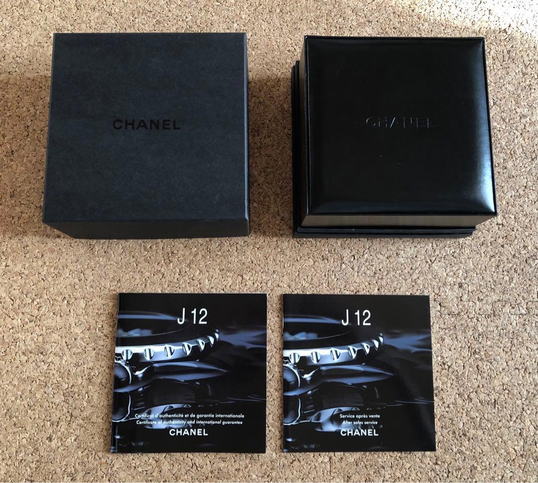 CHANEL J12 純正 レザー製 時計ケース　箱　ボックス　シャネル　正規品