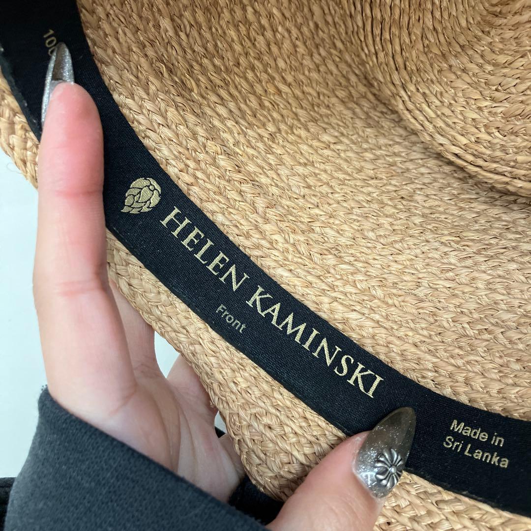 ヘレンカミンスキー 麦わら帽子 ラフィアハット ハット 帽子 リボン 小物
